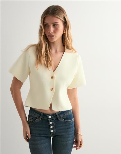 Neo Noir - Hvid - Setta Knit Blouse