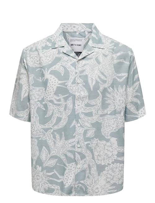 Onsden Life Rlx Ss Graphic Aop Shirt ONLY & SONS Blue