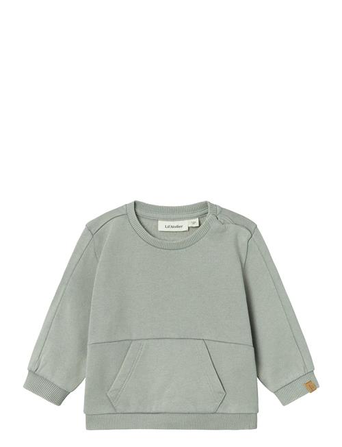 Nbmnalf Folo Ls Loose Sweat Lil Lil'Atelier Green