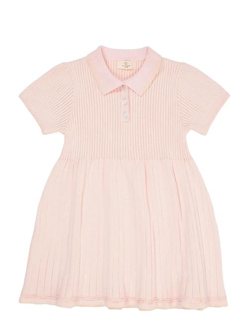 Rib Polo Knitted Dress Copenhagen Colors Pink