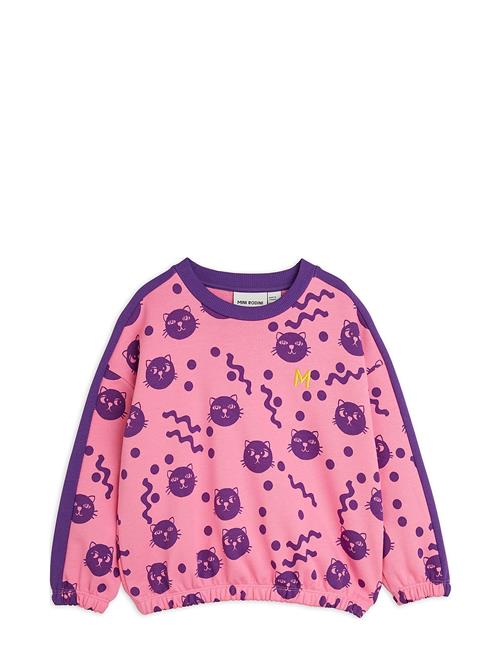 Squiggly Cats Aop Sweatshirt Mini Rodini Pink