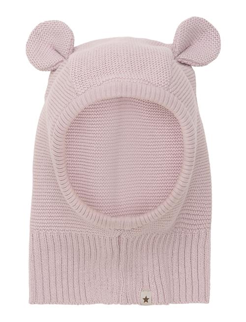 Balaclava Knit W. Ears Huttelihut Pink