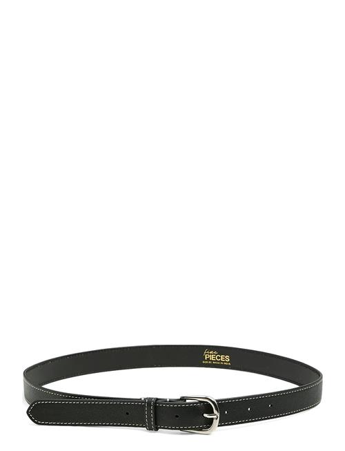 Pctimara Leather Contrast Jeans Belt Fp Pieces Black