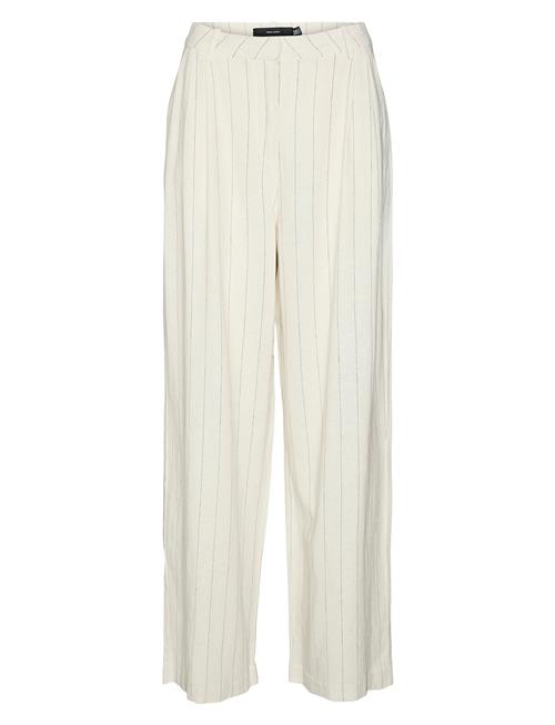Vmmindy Mw Linen Dad Pant Mix Vero Moda White