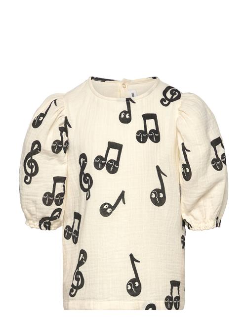 Note Aop Muslin Blouse Mini Rodini Cream