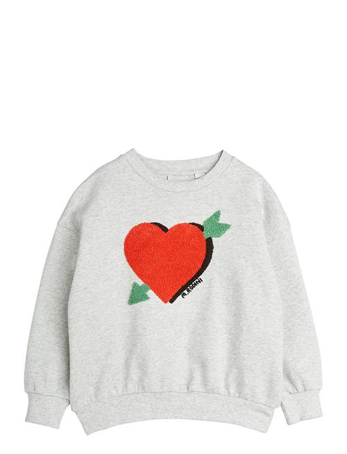 Arrowed Heart Chenille Sweatshirt Mini Rodini Grey