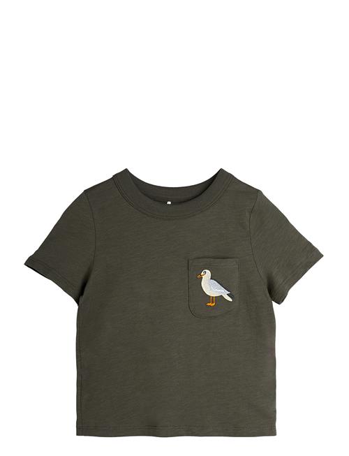 Seagull Emb Ss Tee Mini Rodini Black