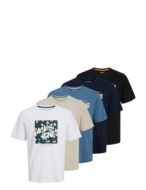 Jack & Jones Jjhawaii Shape Tee Ss Crew Neck 5Pk Mp Jack & J S Patterned