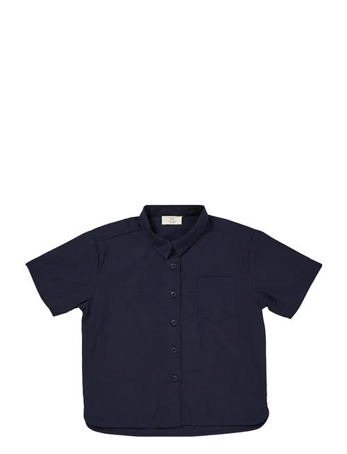 Poplin Ss Shirt Copenhagen Colors Navy