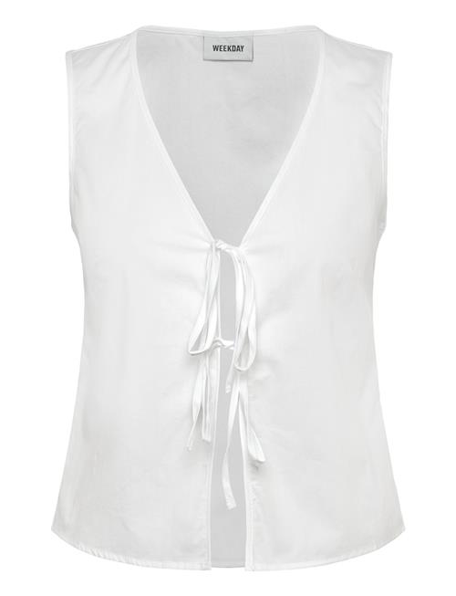 Fitted Vest Top Weekday White