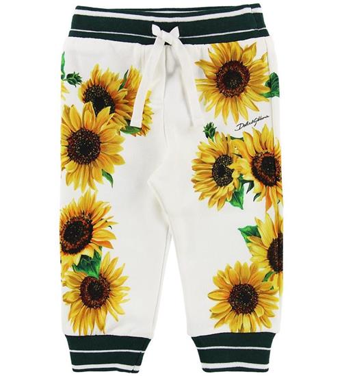 Dolce & Gabbana Sweatpants - Sunflower - Hvid/Mørkegrøn