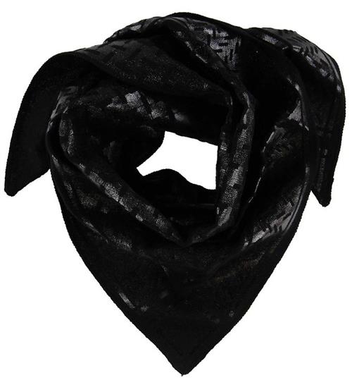 Lala Berlin Tørklæde - 100x50 - Triangle Neo Black Foil S - Nero