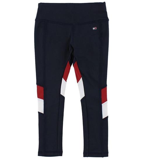 Tommy Hilfiger Leggings - Navy m. Rød/Hvid
