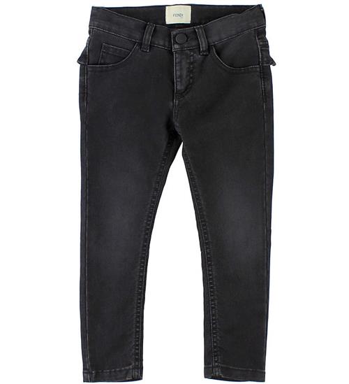 Fendi Kids Jeans - Sort m. Flæse