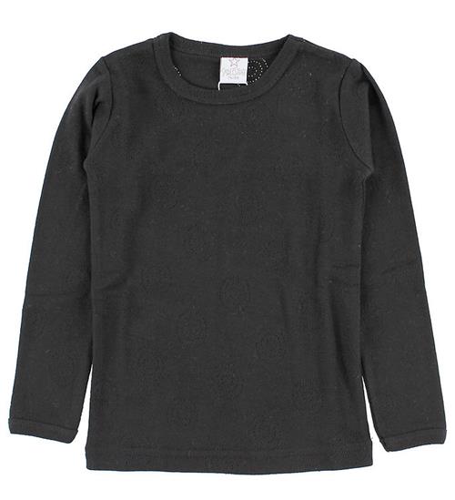 Smallstuff Bluse - Sort m. Hulmønster