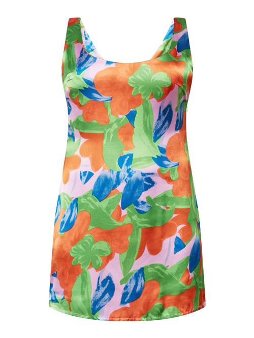 Nasty Gal Plus Sommerkjole  royalblå / grøn / orange / pink