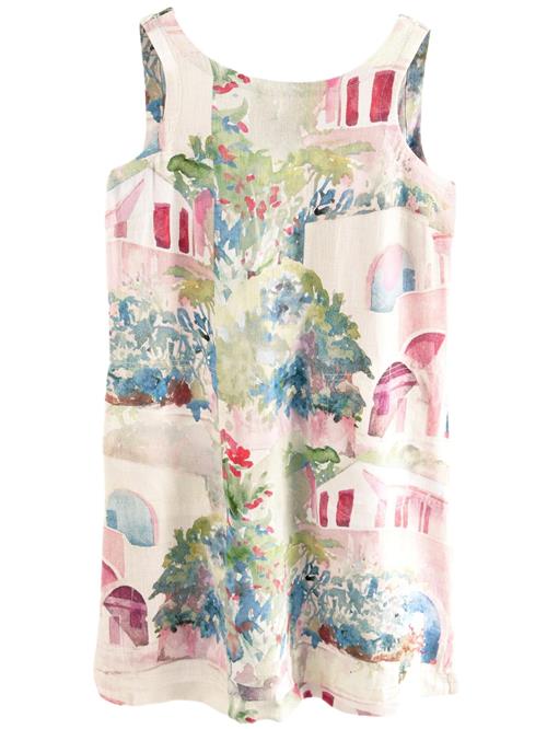 Next Kjole 'Kew Collection'  creme / royalblå / lyserød / magenta