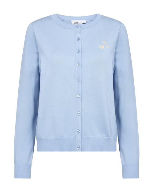 SAINT TROPEZ Cardigan 'Valentina'  himmelblå