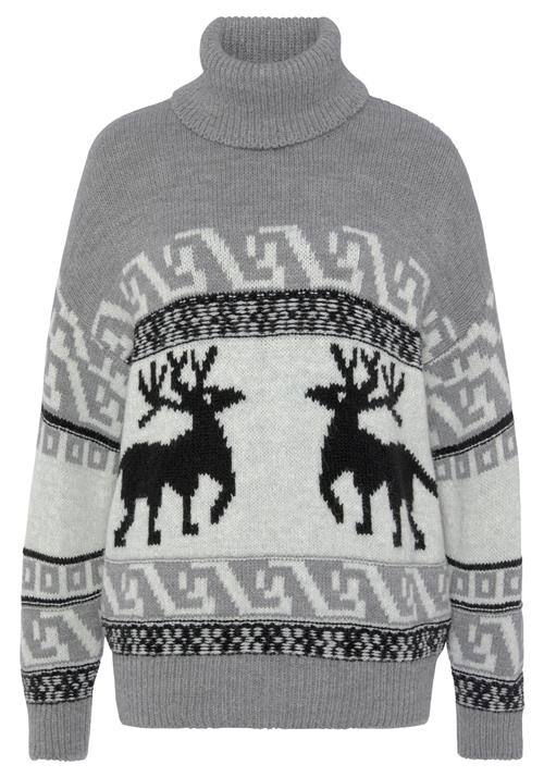 VIVANCE Pullover  grå / sort / hvid