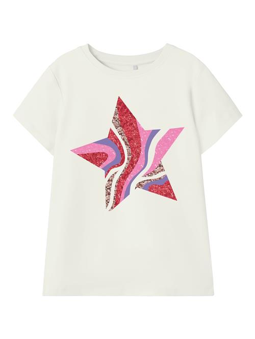 NAME IT Bluser & t-shirts 'NKFKassia'  bronze / eosin / mørkerød / hvid