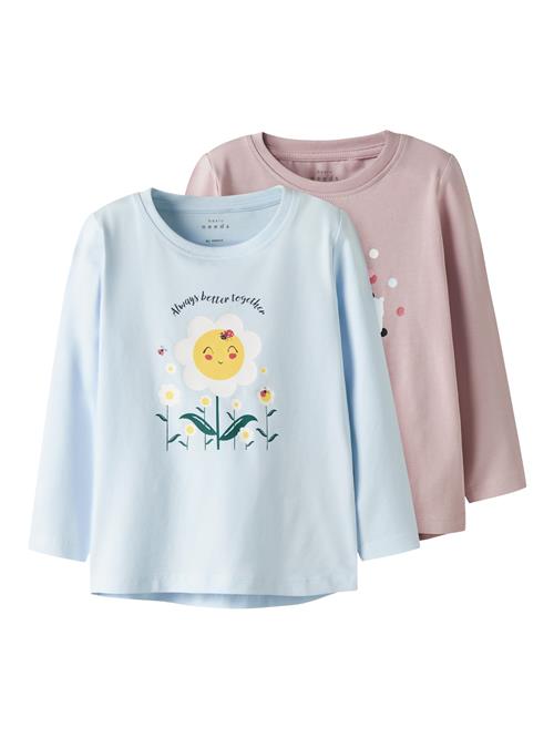 NAME IT Bluser & t-shirts 'NMFVIX'  lyseblå / gul / mørkegrøn / lysviolet