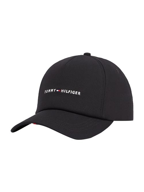 TOMMY HILFIGER Hætte 'FOUNDATION'  rød / sort / hvid