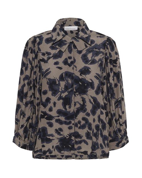 KAREN BY SIMONSEN Bluse 'Ashley '  navy / greige