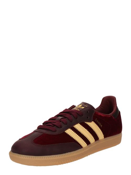 ADIDAS ORIGINALS Sneaker low 'SAMBA'  beige / vinrød