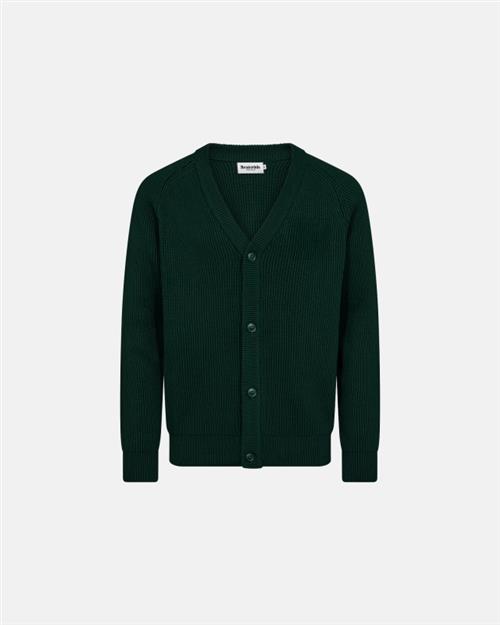 Cardigan med knapper | Bomuld | Grøn