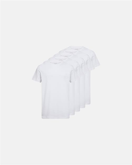 T-shirt 5-pak | 100 bomuld | Hvid