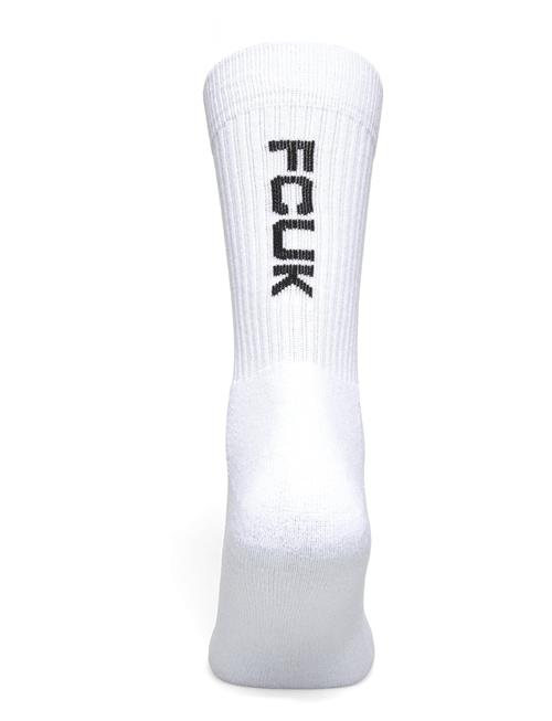 Fcuk 5 Pack Vertical Sock French Connection White