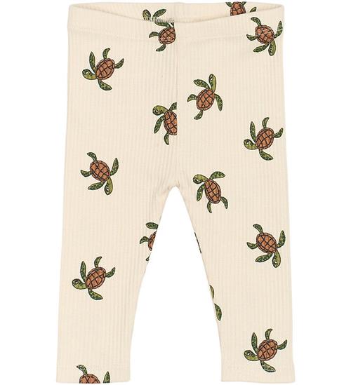 The New Siblings Leggings - Rib - TnsbOwen - White Swan m. Skild