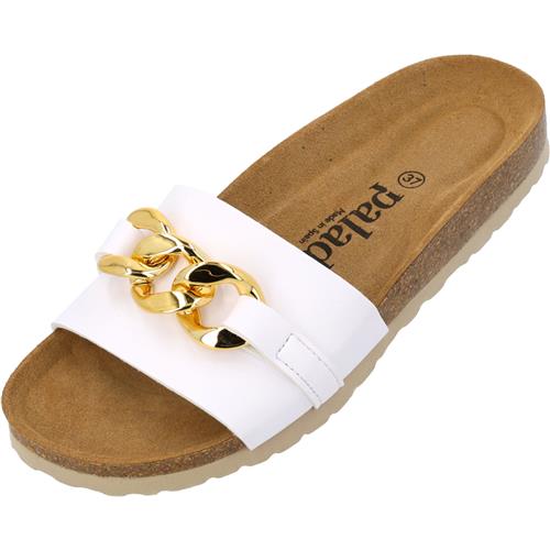 Palado Pantoletter 'Gozo 2240-353'  guld / hvid