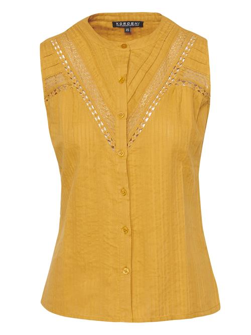 KOROSHI Bluse  gylden gul
