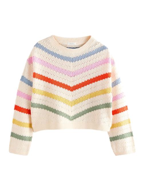 Next Pullover  himmelblå / gul / hummer / naturhvid