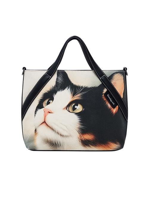 Desigual Shopper  camel / sort / hvid
