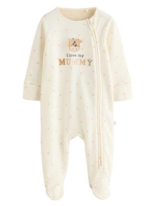 Next Nattøj 'I Love My Mummy'  ecru / brun / antracit