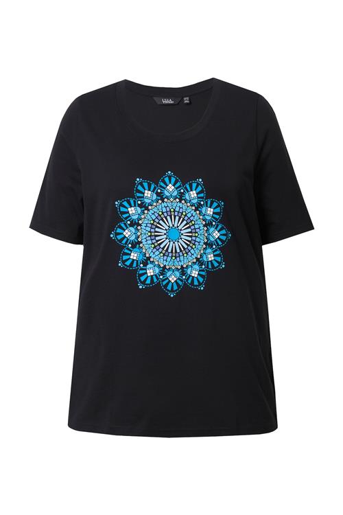 Ulla Popken Shirts  blå / aqua / sort / hvid