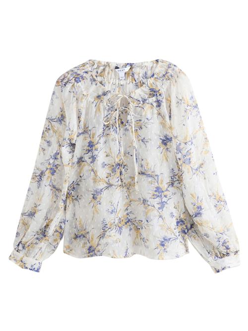 Next Bluse  lysebeige / marin / hvid