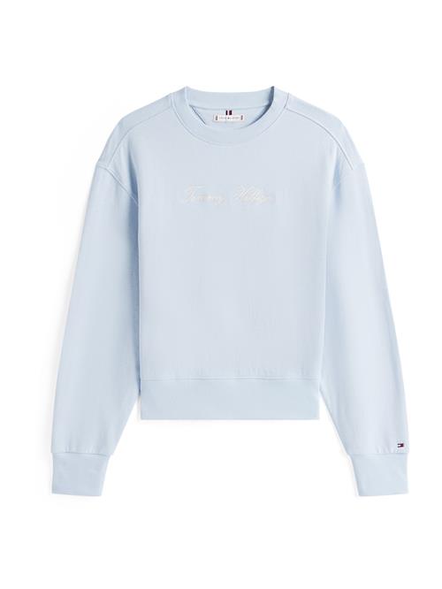 TOMMY HILFIGER Sweatshirt  lyseblå / hvid