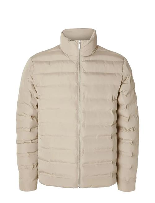 Slhbarry Quilted Jacket Noos Selected Homme Beige