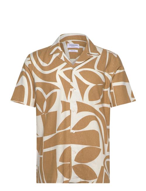 Soft Viscose Linen Shirt S/S Lindbergh Yellow