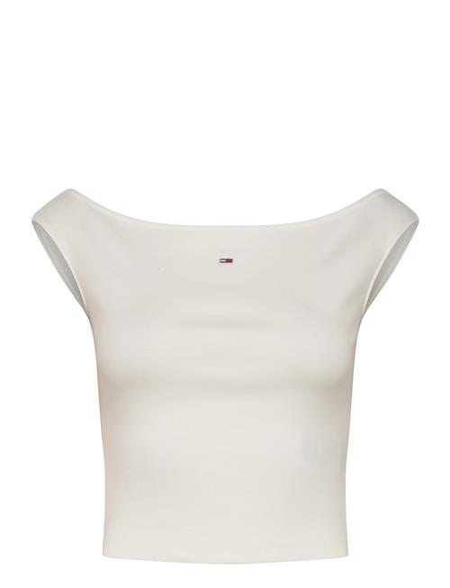 Tjw Boat Neck Top Ss Ext Tommy Jeans White