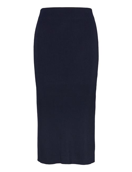 Matte Rayon/Nylon-Sweater Skirt Lauren Ralph Lauren Black