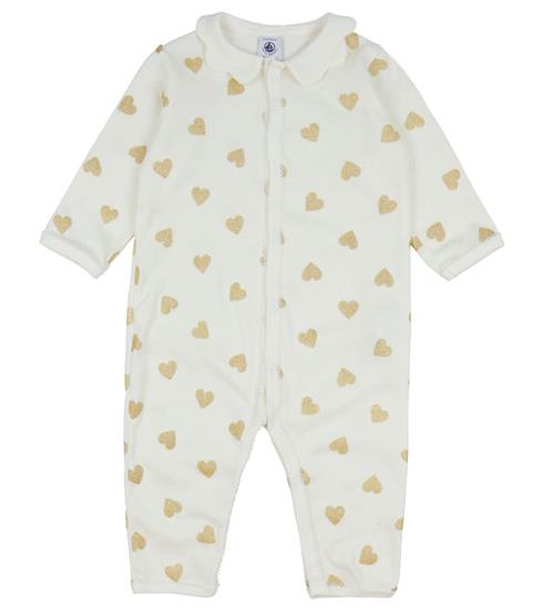 Petit Bateau Natdragt - Milk m. Glitter Hjerter