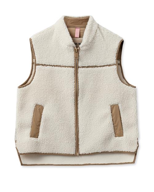MOS MOSH Vest  camel / ecru