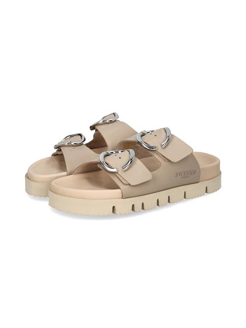 SWEEKS of Sweden Pantoletter 'Klara'  taupe