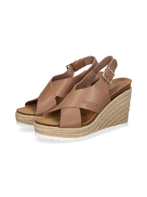SWEEKS of Sweden Sandaler med rem 'Olivia'  cognac