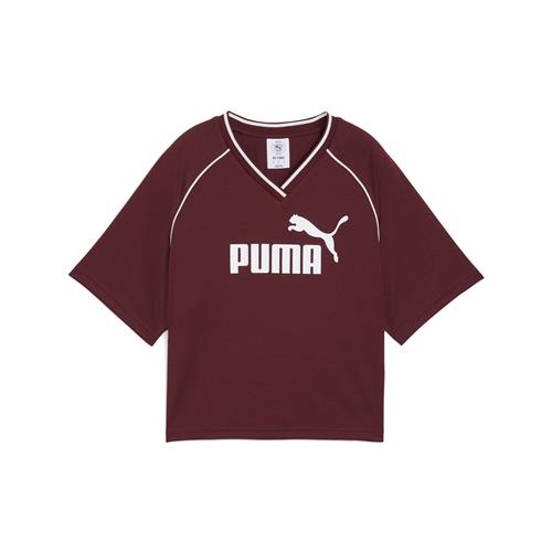 PUMA Funktionsbluse  bordeaux / hvid
