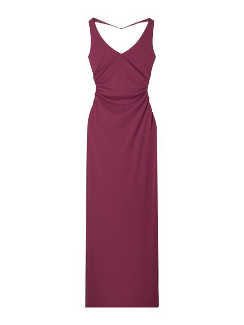 Bershka Kjole  aubergine